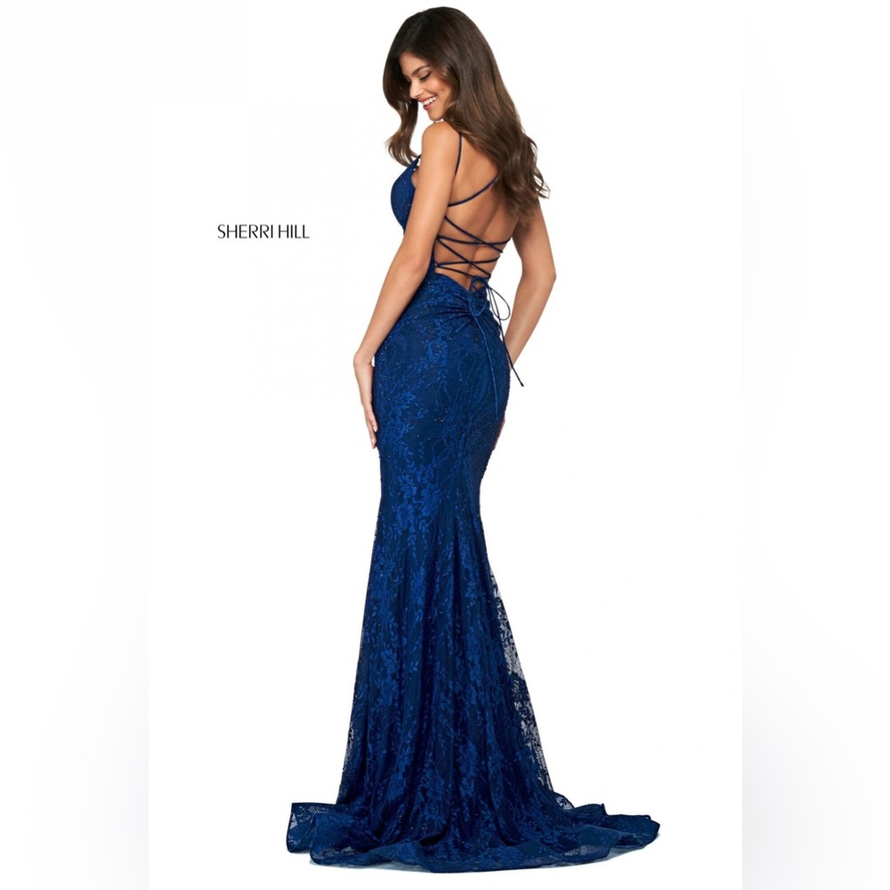Sherri Hill Teal Formal Dress Sz 6